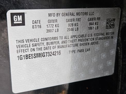 Used 2016 Chevrolet Cruze LT w/ Sun And Sound Package image 38