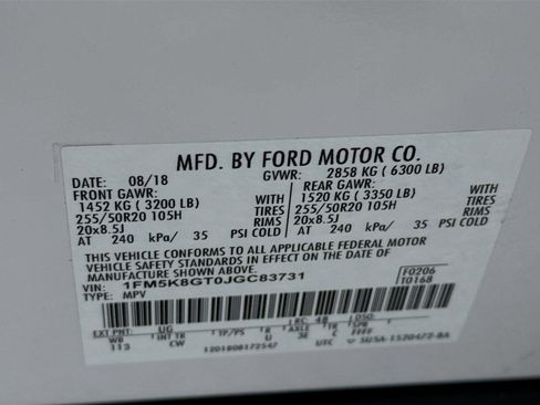 Used 2018 Ford Explorer Sport w/ Equipment Group 401A image 33