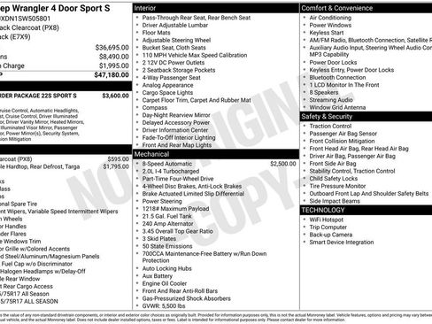 Used 2025 Jeep Wrangler Unlimited Sport AWD/4WD image 29