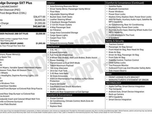 Used 2021 Dodge Durango SXT AWD/4WD image 33