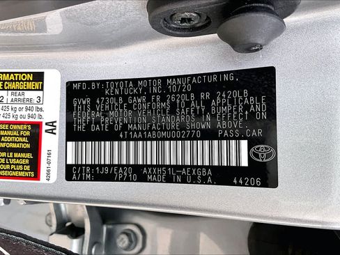 Used 2021 Toyota Avalon XLE w/ Moonroof Package FWD image 37