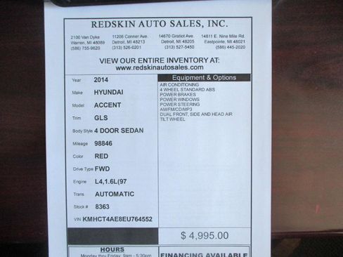 Used 2014 Hyundai Accent GLS image 14