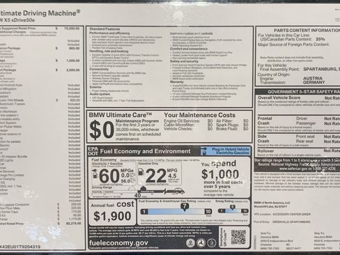 Certified 2026 BMW X5 xDrive50e w/ Climate Comfort Package AWD/4WD image 31