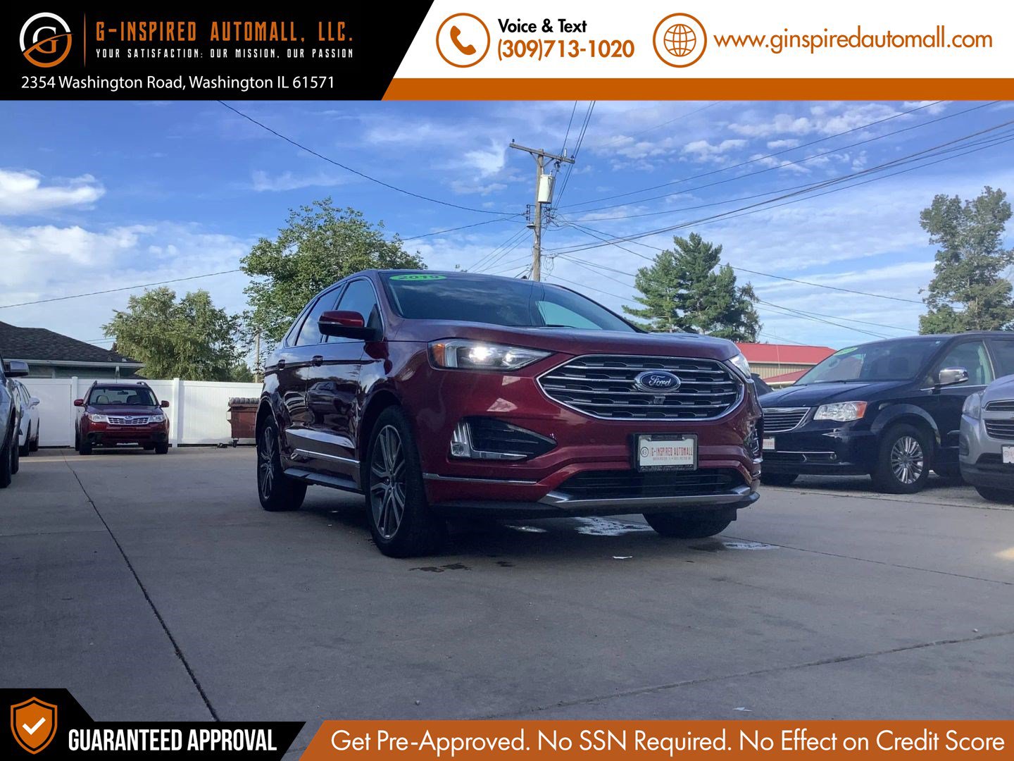 Used 2019 Ford Edge Titanium w/ Equipment Group 301A AWD/4WD image 1