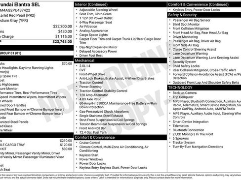Used 2023 Hyundai Elantra SEL FWD image 3