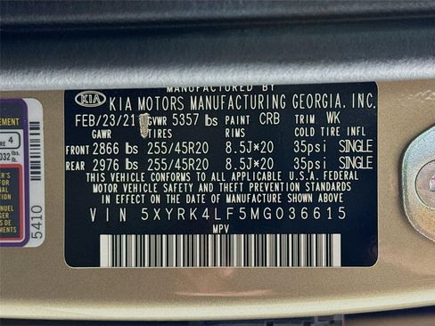 Certified 2021 Kia Sorento SX FWD image 34