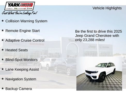 Certified 2025 Jeep Grand Cherokee Limited w/ Black Appearance Package AWD/4WD image 13