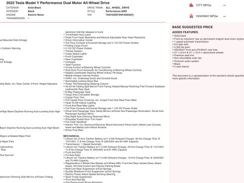 Used 2022 Tesla Model Y Performance image 8