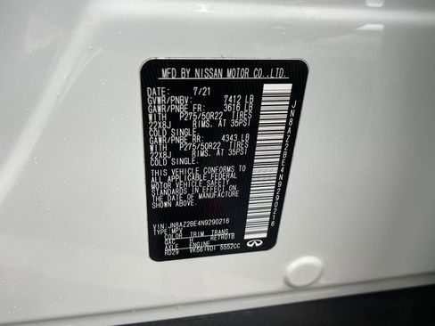 Used 2022 INFINITI QX80 Sensory w/ Cargo Package image 30