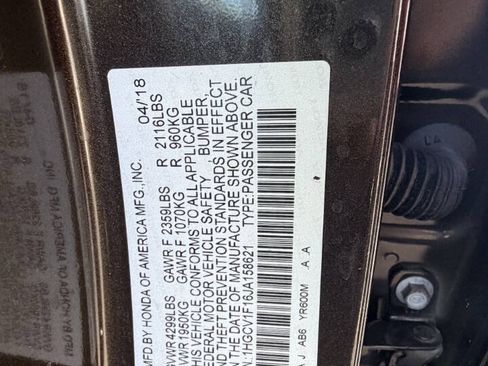 Used 2018 Honda Accord LX image 3
