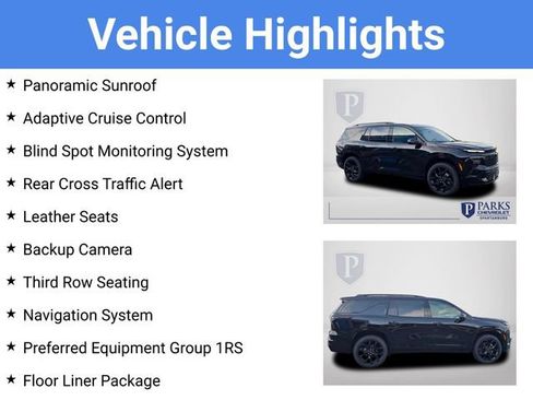 New 2026 Chevrolet Traverse RS w/ LPO, Floor Liner Package FWD image 4