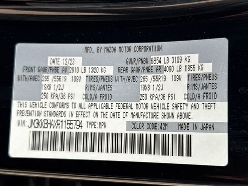 Used 2024 MAZDA CX-90 Plug-In Hybrid w/ Preferred AWD/4WD image 41