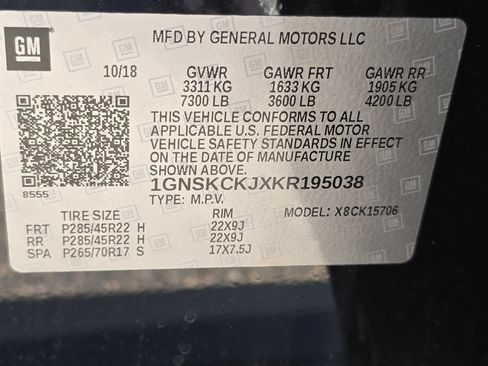Used 2019 Chevrolet Tahoe Premier w/ Premier Plus Edition AWD/4WD image 37