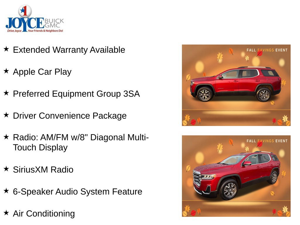 Certified 2023 GMC Acadia SLE w/ Driver Convenience Package AWD/4WD image 10