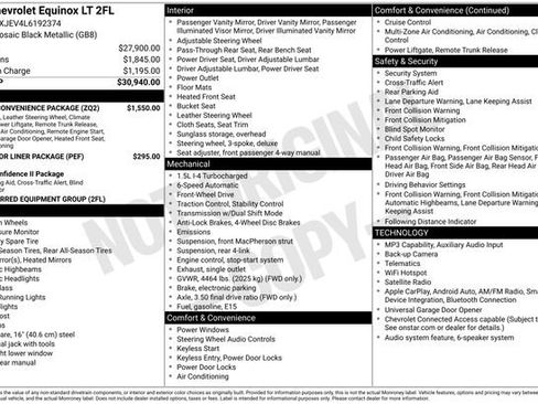 Used 2020 Chevrolet Equinox LT w/ Driver Convenience Package FWD image 31
