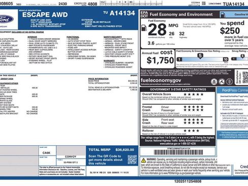 Used 2026 Ford Escape ST-Line w/ Cold Weather Package AWD/4WD image 17