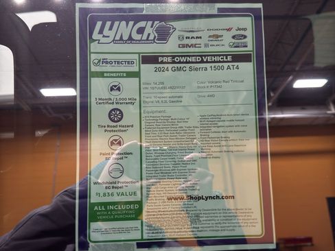 Used 2024 GMC Sierra 1500 AT4 w/ Technology Package image 49