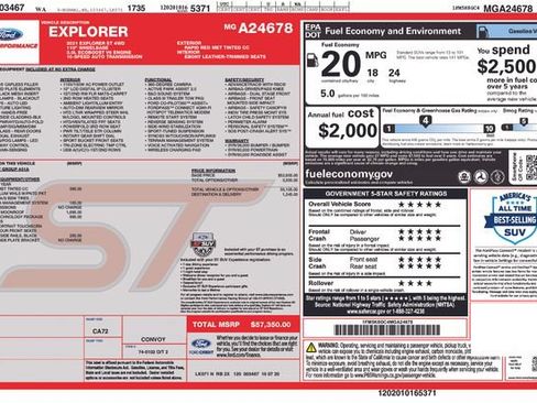 Used 2021 Ford Explorer ST w/ Equipment Group 401A AWD/4WD image 8