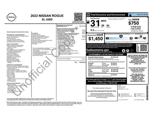 Used 2023 Nissan Rogue SL w/ SL Premium Package AWD/4WD image 6