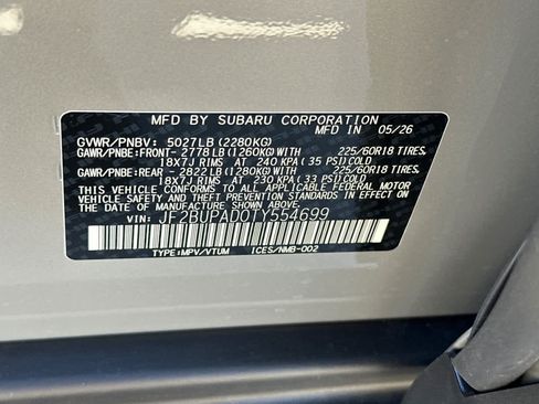 New 2026 Subaru Outback Premium AWD/4WD image 33