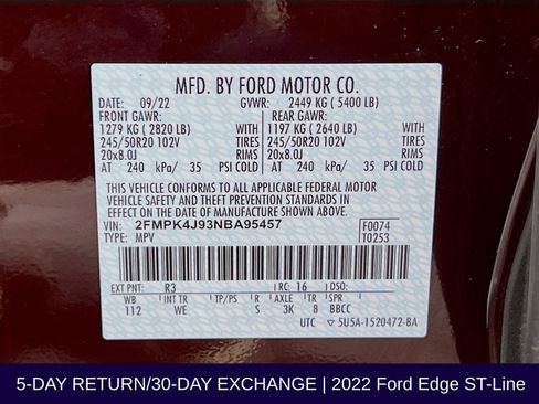 Used 2022 Ford Edge ST-Line image 36