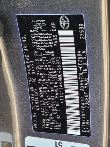 Used 2021 Toyota Camry LE FWD image 17