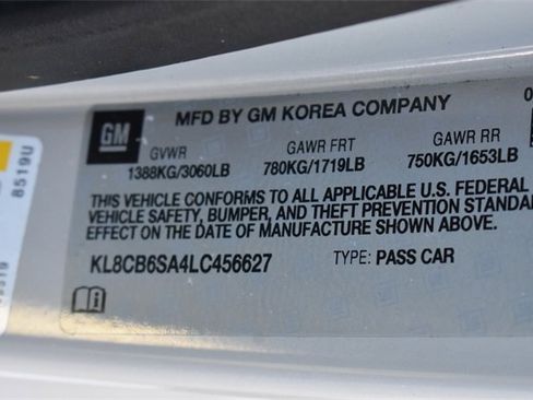 Certified 2020 Chevrolet Spark LS image 28