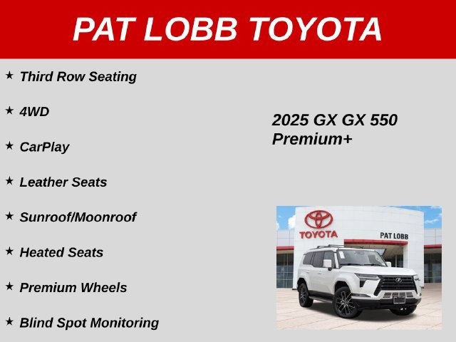 Used 2025 Lexus GX 550 w/ Accessory Package (2T) AWD/4WD image 41