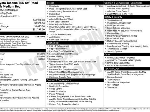 Used 2024 Toyota Tacoma TRD Off-Road w/ TRD Off Road Upgrade Package AWD/4WD image 23