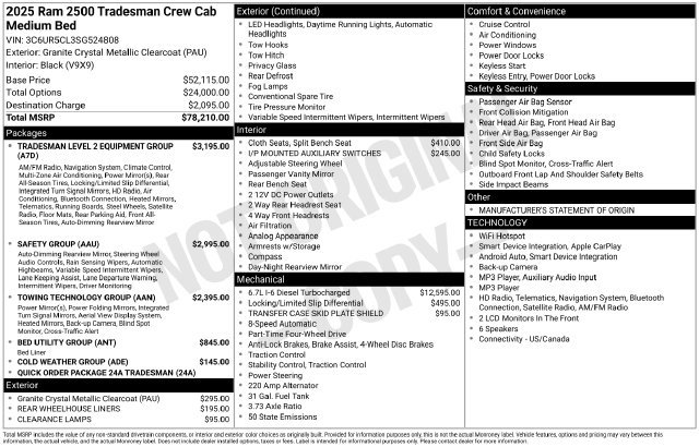 Used 2025 RAM 2500 Tradesman AWD/4WD image 39