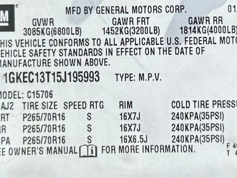 Used 2005 GMC Yukon SLE w/ Cargo Package RWD image 37