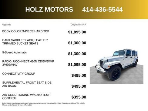 Used 2014 Jeep Wrangler Unlimited Sahara w/ Connectivity Group image 5