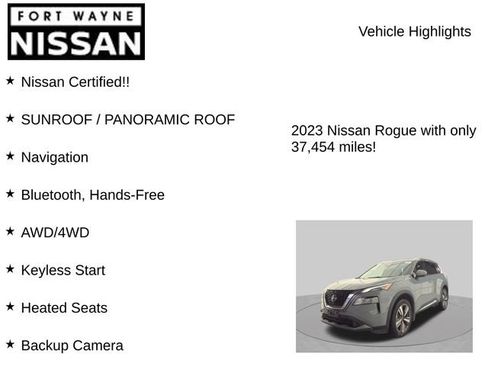 Certified 2023 Nissan Rogue SL w/ SL Premium Package AWD/4WD image 8