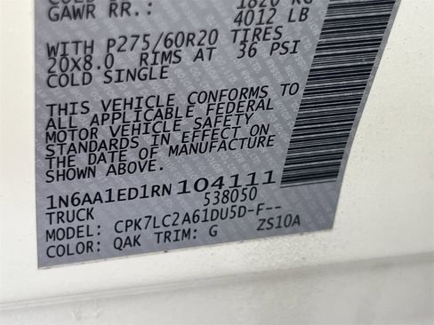 Certified 2024 Nissan Titan SV w/ SV Convenience Package image 14