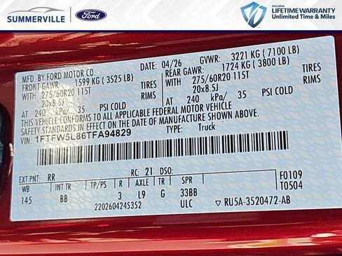New 2026 Ford F150 Lariat w/ Equipment Group 501A Mid AWD/4WD image 36