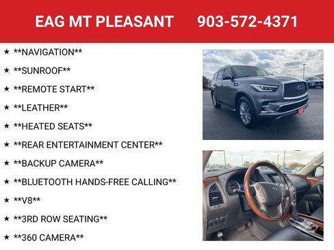 Used 2019 INFINITI QX80 Luxe w/ Proassist Package image 4