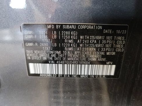 Used 2024 Subaru Outback Wilderness AWD/4WD image 18