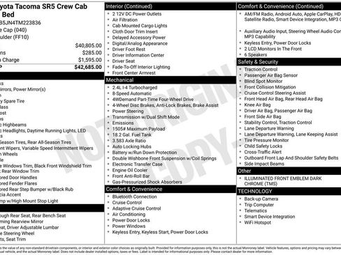 Used 2026 Toyota Tacoma SR5 AWD/4WD image 9