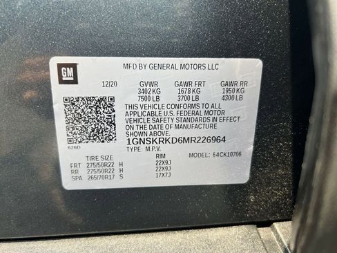 Certified 2021 Chevrolet Tahoe RST w/ Luxury Package image 34