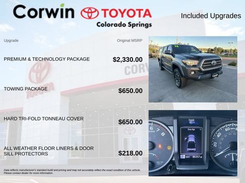 Used 2016 Toyota Tacoma TRD Off-Road w/ Premium & Technology Package AWD/4WD image 4
