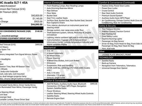 Used 2015 GMC Acadia SLT image 44