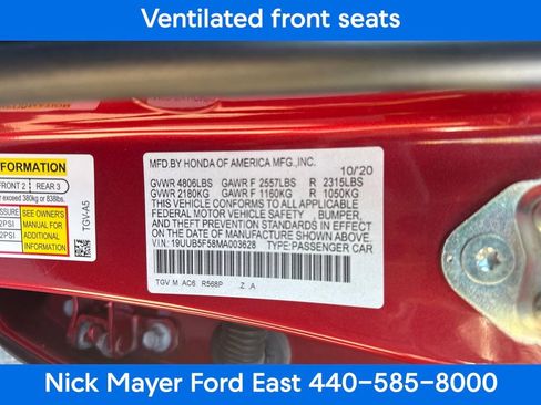 Used 2021 Acura TLX A-Spec Package image 27