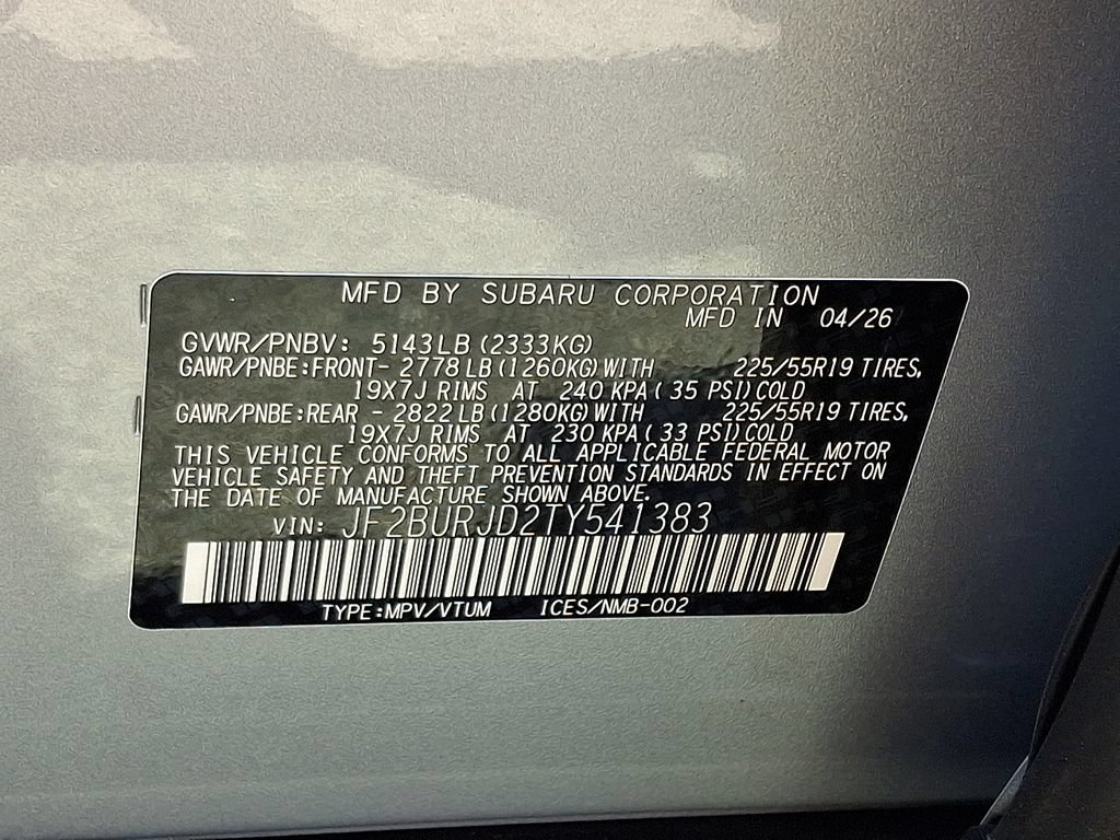 New 2026 Subaru Outback Touring XT AWD/4WD image 10