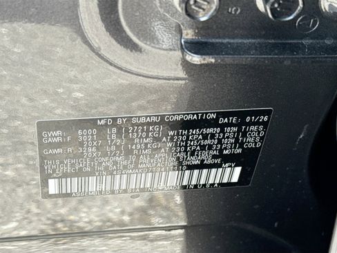 New 2026 Subaru Ascent Touring image 37