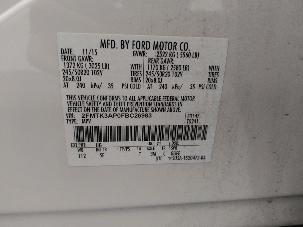 Used 2015 Ford Edge Sport w/ Equipment Group 401A FWD image 33