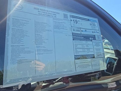 New 2026 Nissan Frontier SV w/ All-Weather Content Package AWD/4WD image 35