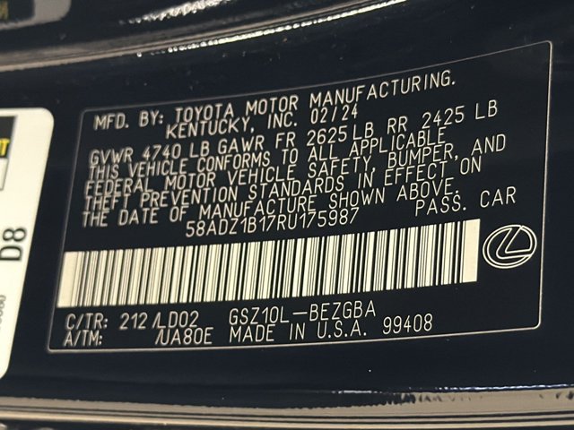 Certified 2024 Lexus ES 350 w/ Premium Package FWD image 28