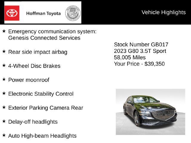 Used 2023 Genesis G80 3.5T Sport AWD/4WD image 30