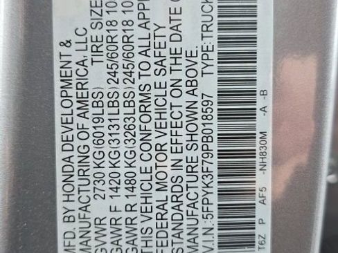 Certified 2023 Honda Ridgeline RTL-E image 56