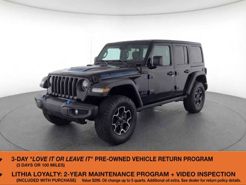 Used 2023 Jeep Wrangler Unlimited Rubicon 4xe w/ Cold Weather Group image 1
